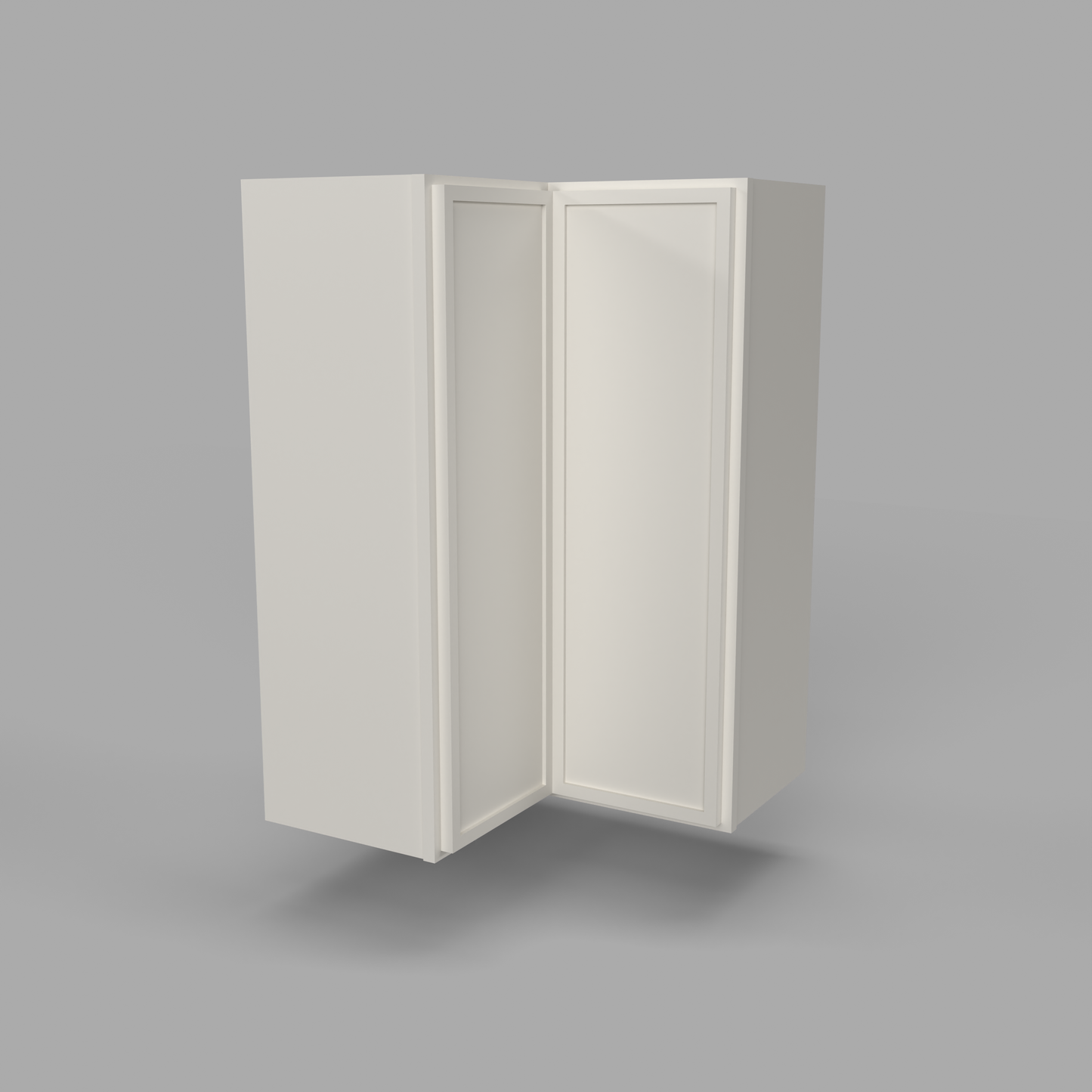 Slim Frame Shaker Easy Reach Corner Wall Cabinet