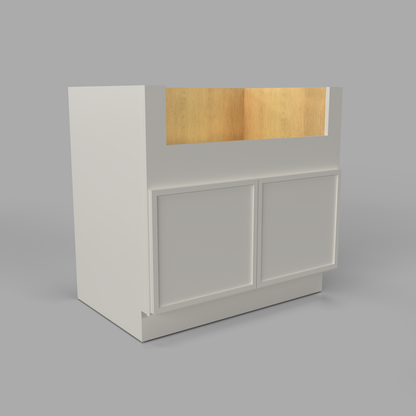 Slim Frame Shaker Apron Farm Sink Base Cabinet 34.5" H x 24" D