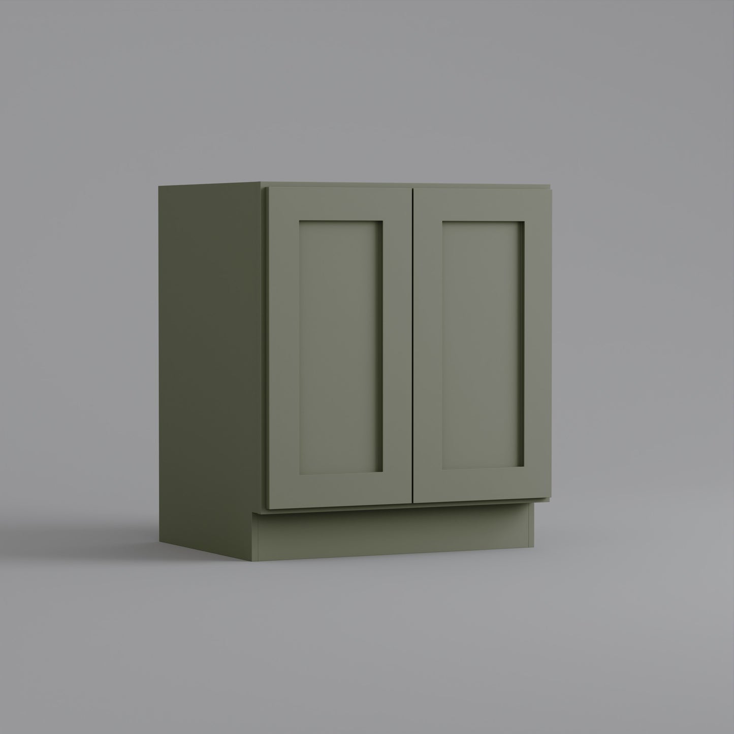 Full Height Door Base Cabinet Shaker sage green 30