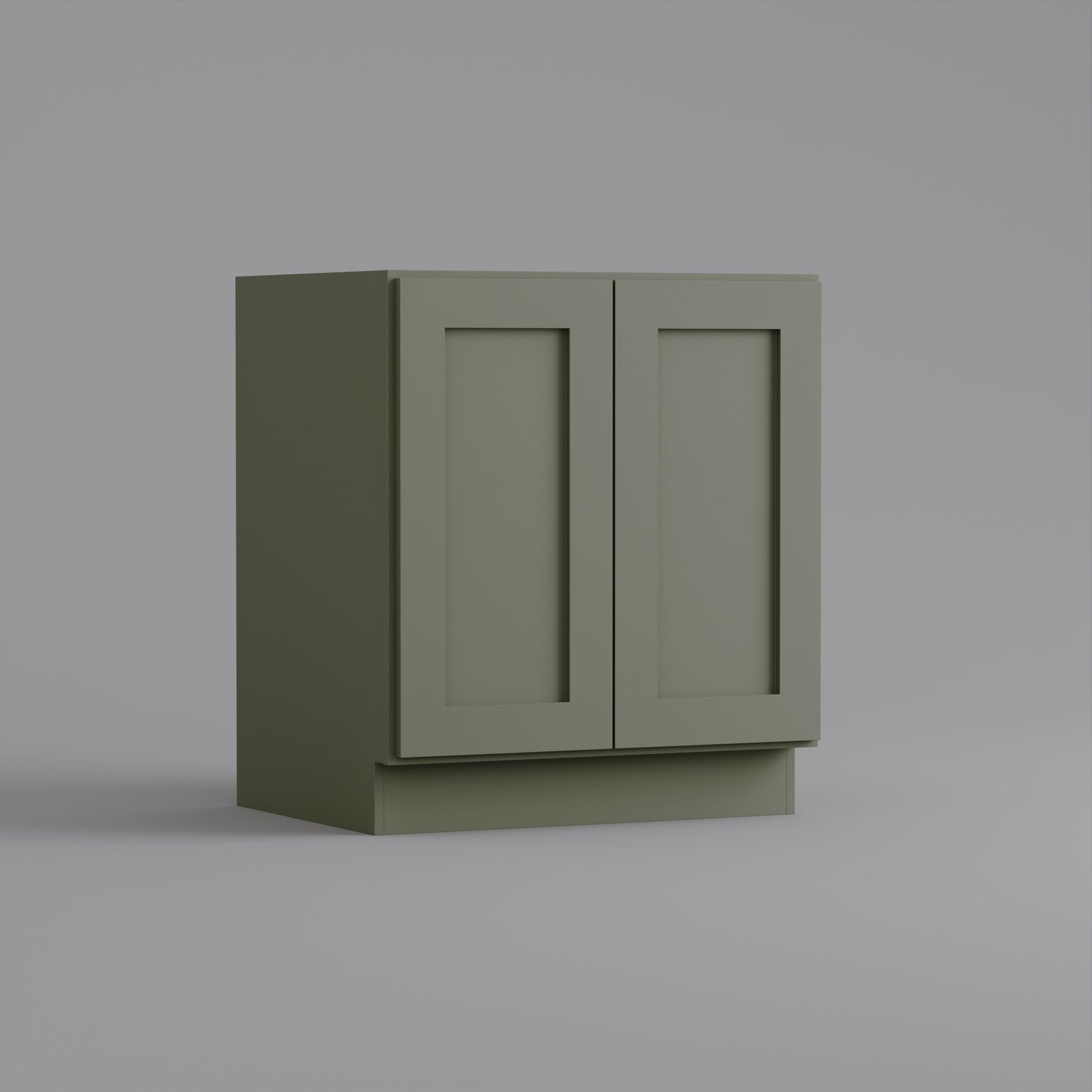 Full Height Door Base Cabinet Shaker sage green 30