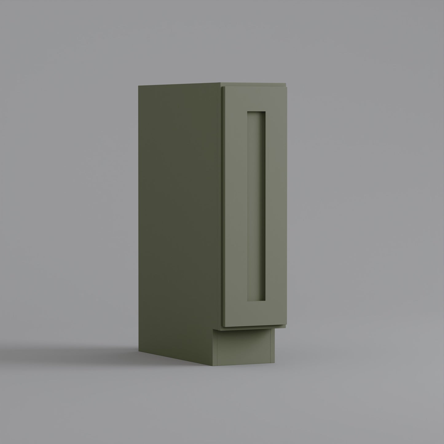 Full Height Door Base Cabinet Shaker sage green 9