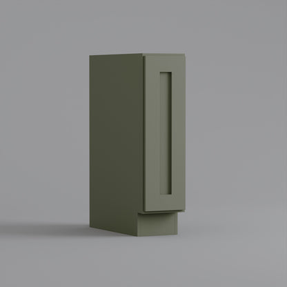 Full Height Door Base Cabinet Shaker sage green 9