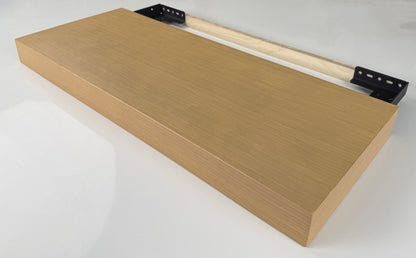 Floating Shelf With Wall Mounting Brackets 2 3/16” H
