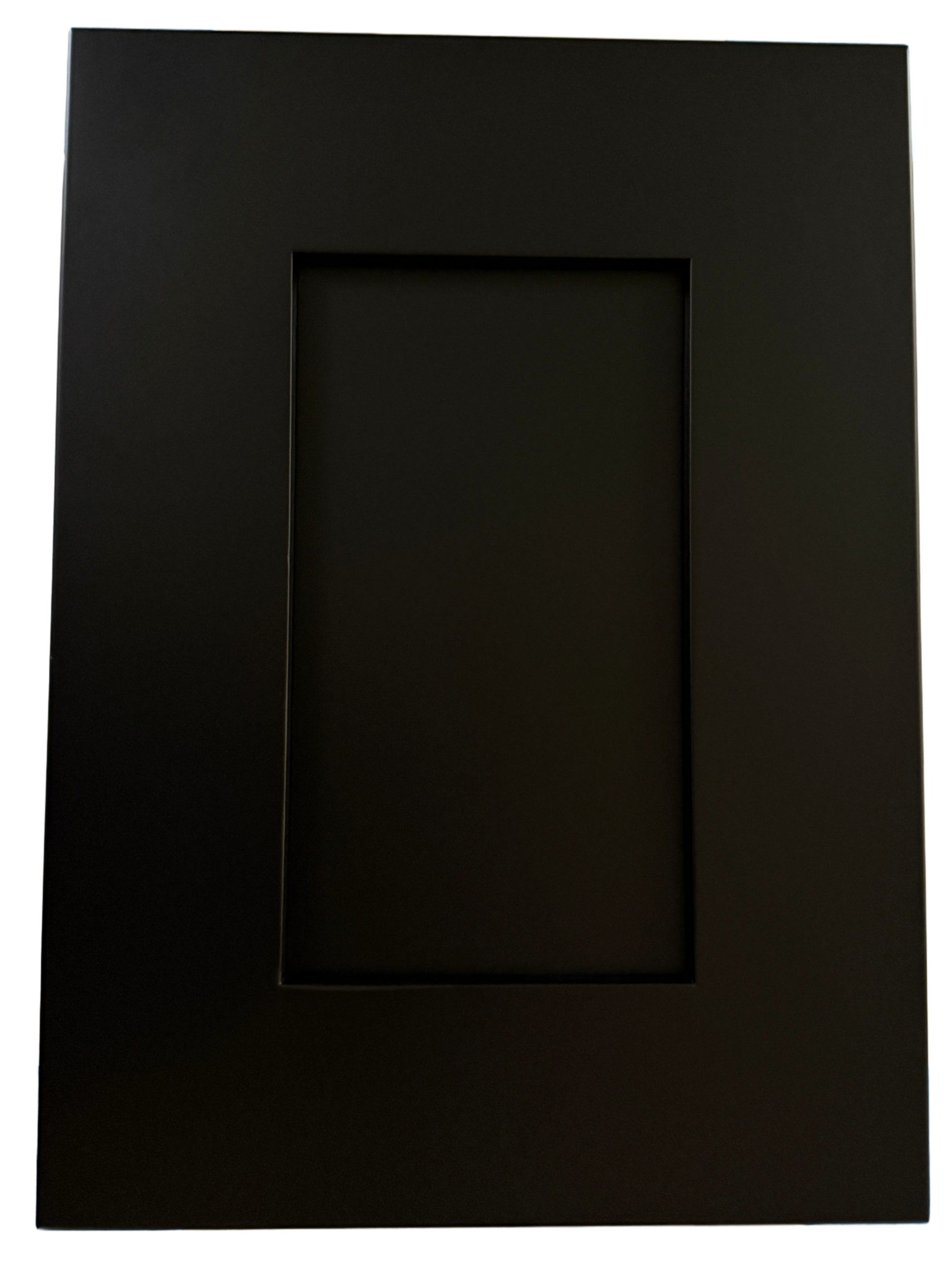 black sample door
