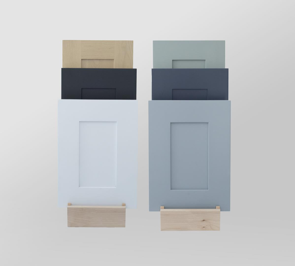 Lanae Shaker Color Samples White, black, natural, grey, blue, green 