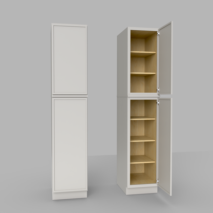 Slim Frame Shaker Pantry Tall Utility Cabinet 24" D