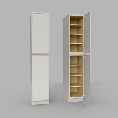 Slim Frame Shaker Pantry Tall Utility Cabinet 24" D