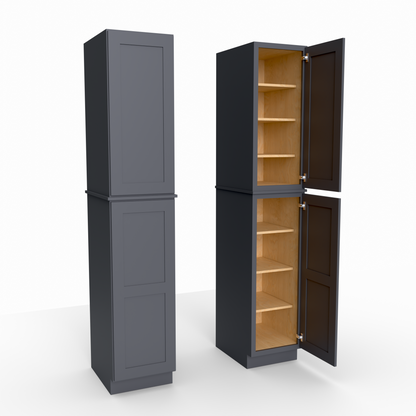 Shaker Pantry Tall Utility Cabinet 24" D