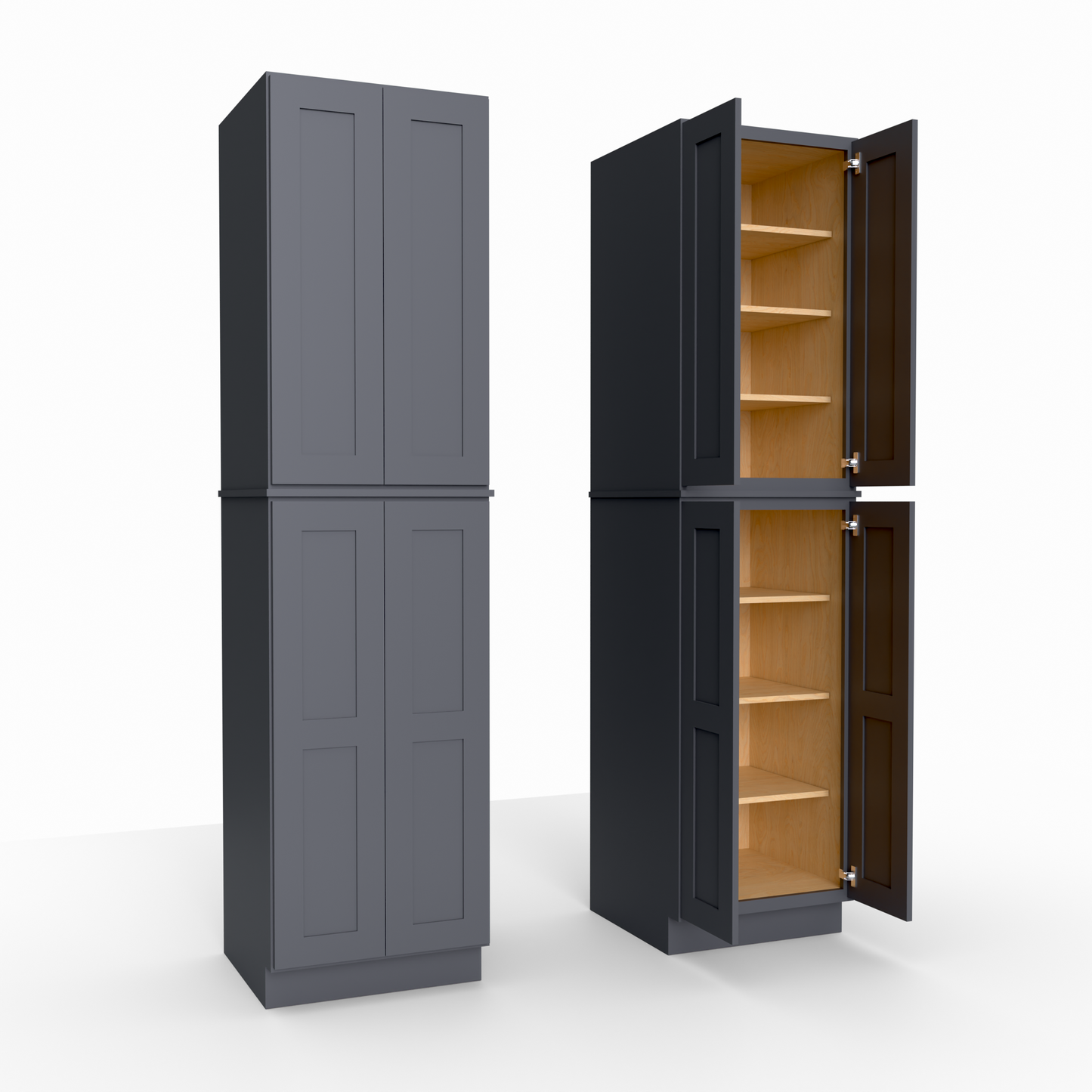 Shaker Pantry Tall Utility Cabinet 24" D