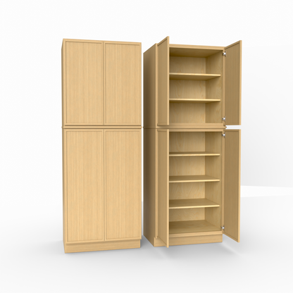 Slim Frame Shaker Pantry Tall Utility Cabinet 24" D