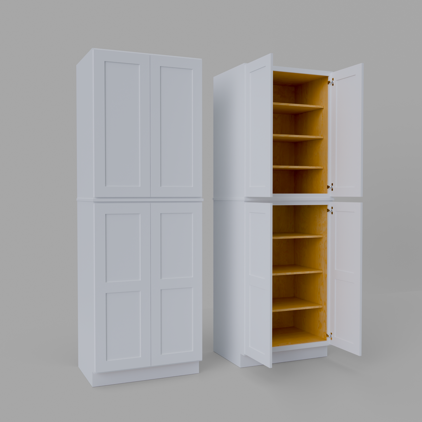 Shaker Pantry Tall Utility Cabinet 24" D