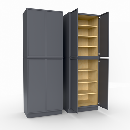 Slim Frame Shaker Pantry Tall Utility Cabinet 24" D