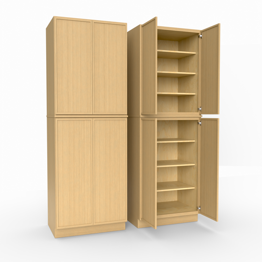 Slim Frame Shaker Pantry Tall Utility Cabinet 24" D