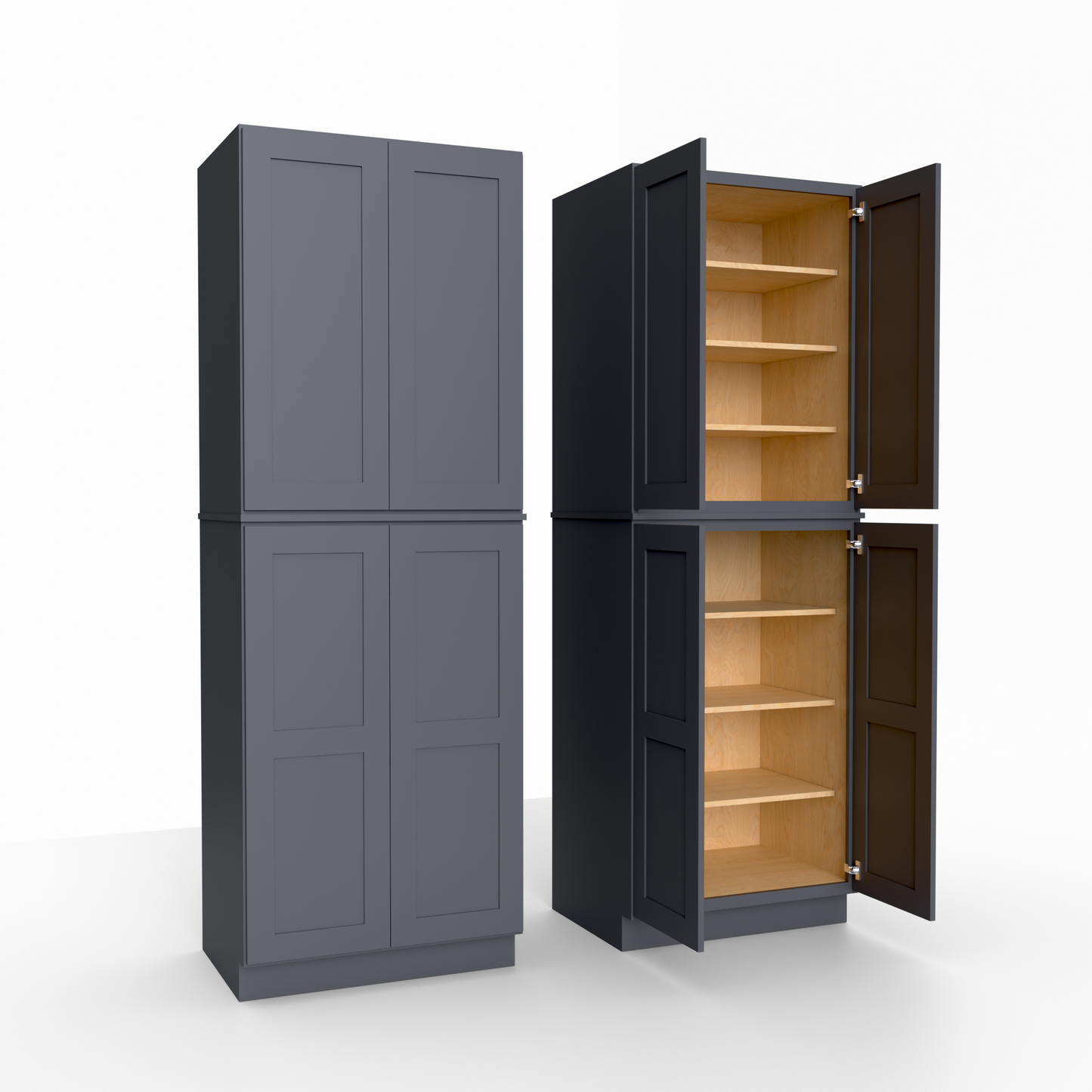 Shaker Pantry Tall Utility Cabinet 24" D