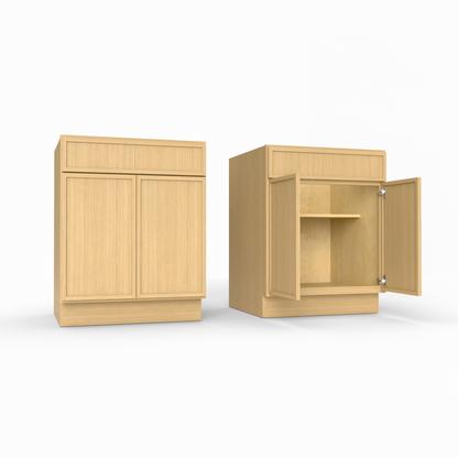 Slim Frame Shaker Sink Base Cabinet 34.5" H x 24" D