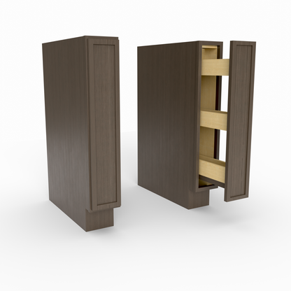 Slim Frame Shaker Spice Rack Spice Pull Base Cabinet 34.5" H x 24" D
