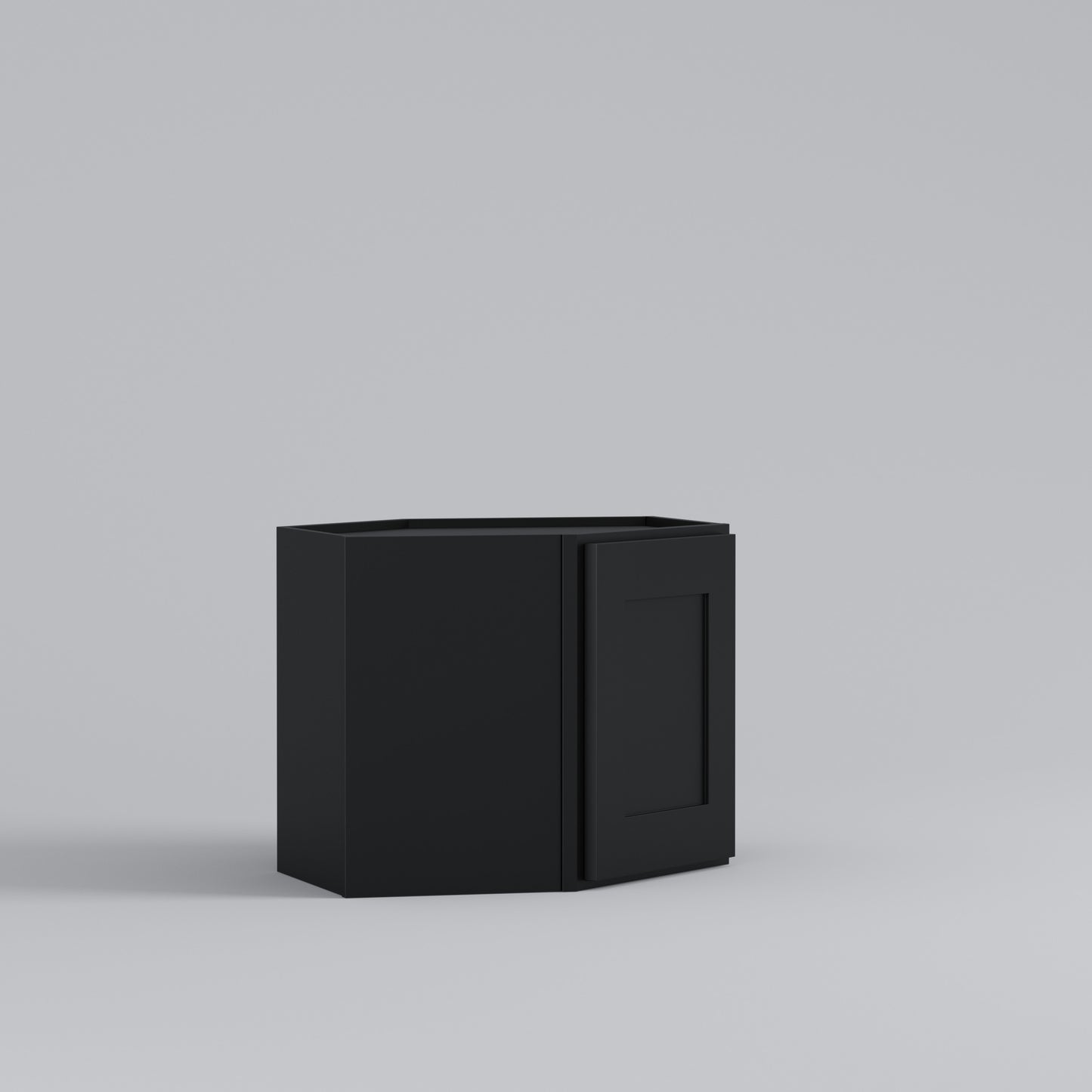 Shaker Diagonal Corner Wall Cabinet black 18