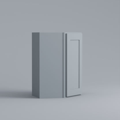 Shaker Diagonal Corner Wall Cabinet grey