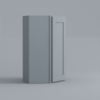 Shaker Diagonal Corner Wall Cabinet grey