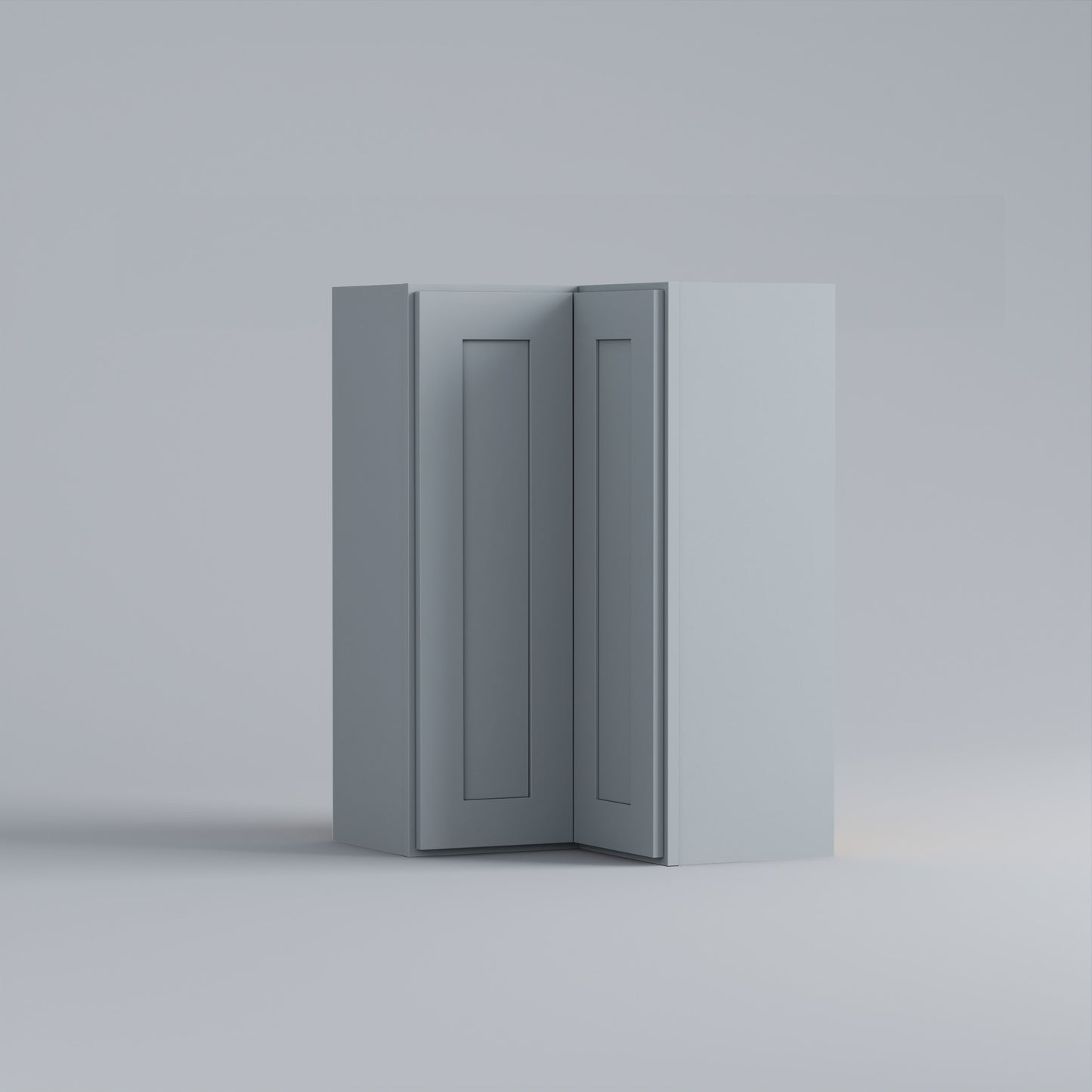 Shaker Easy Reach Corner Wall Cabinet grey