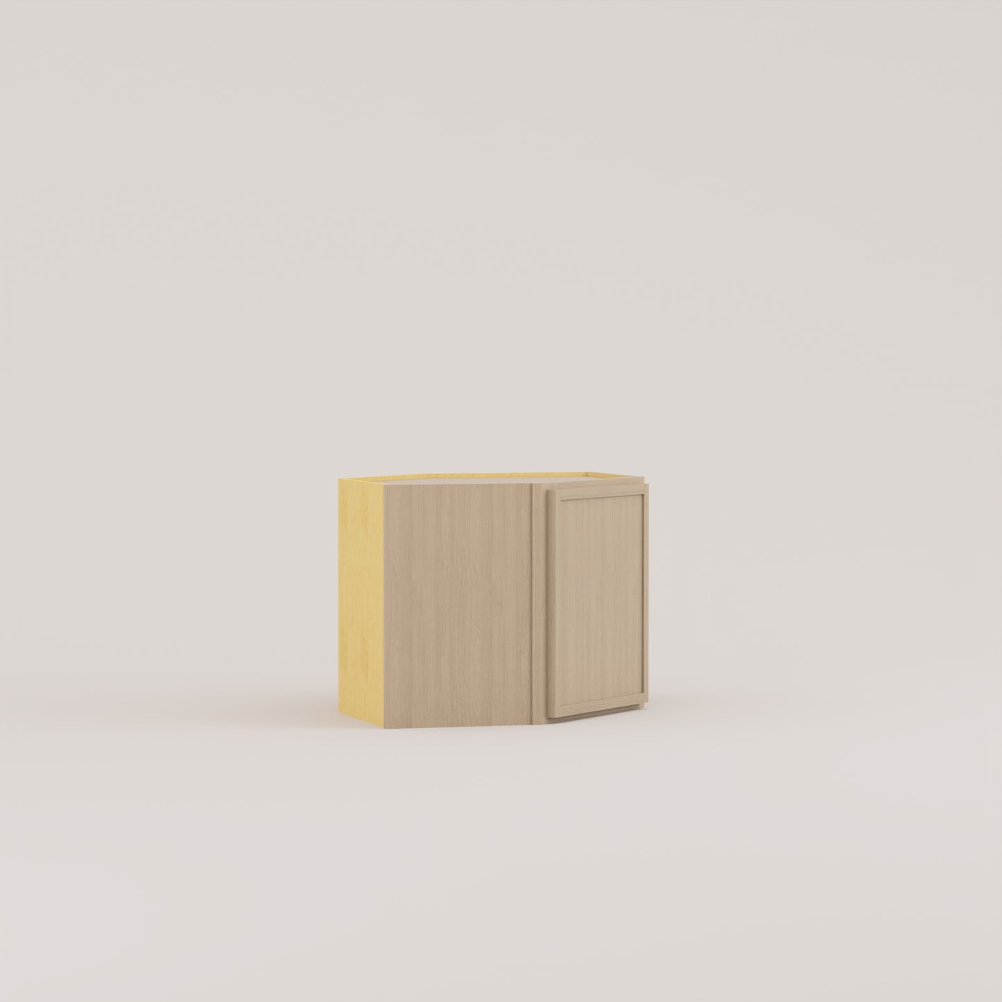 Slim Frame Shaker Diagonal Corner Wall Cabinet