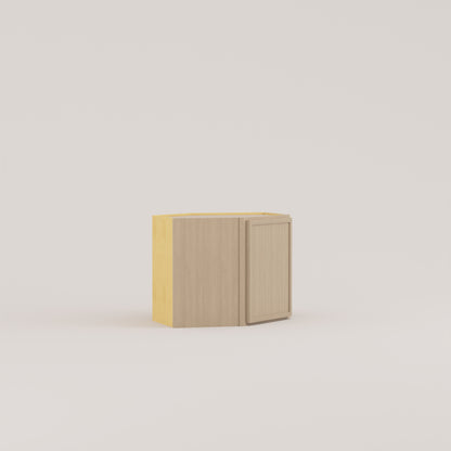 Slim Frame Shaker Diagonal Corner Wall Cabinet
