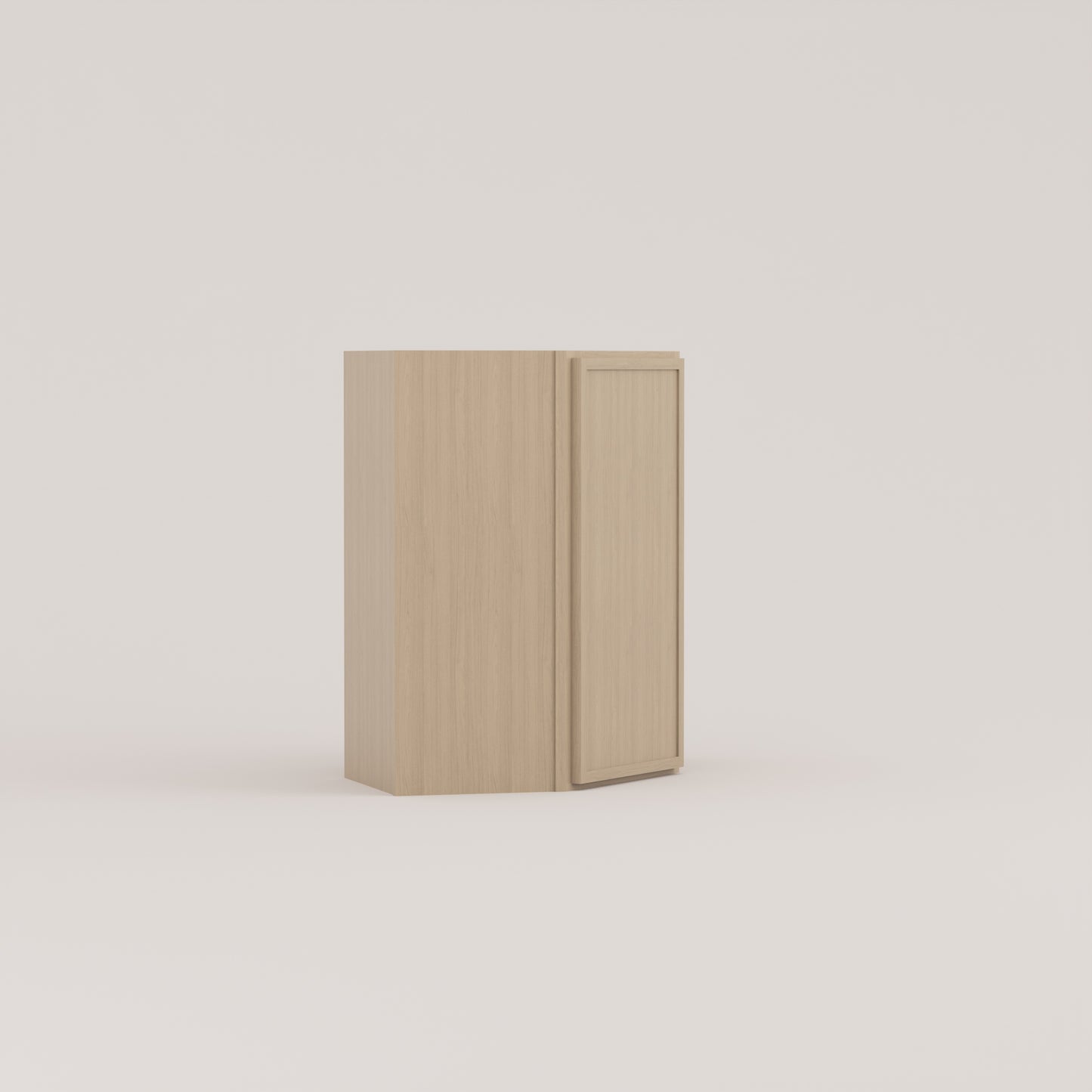 Slim Frame Shaker Diagonal Corner Wall Cabinet