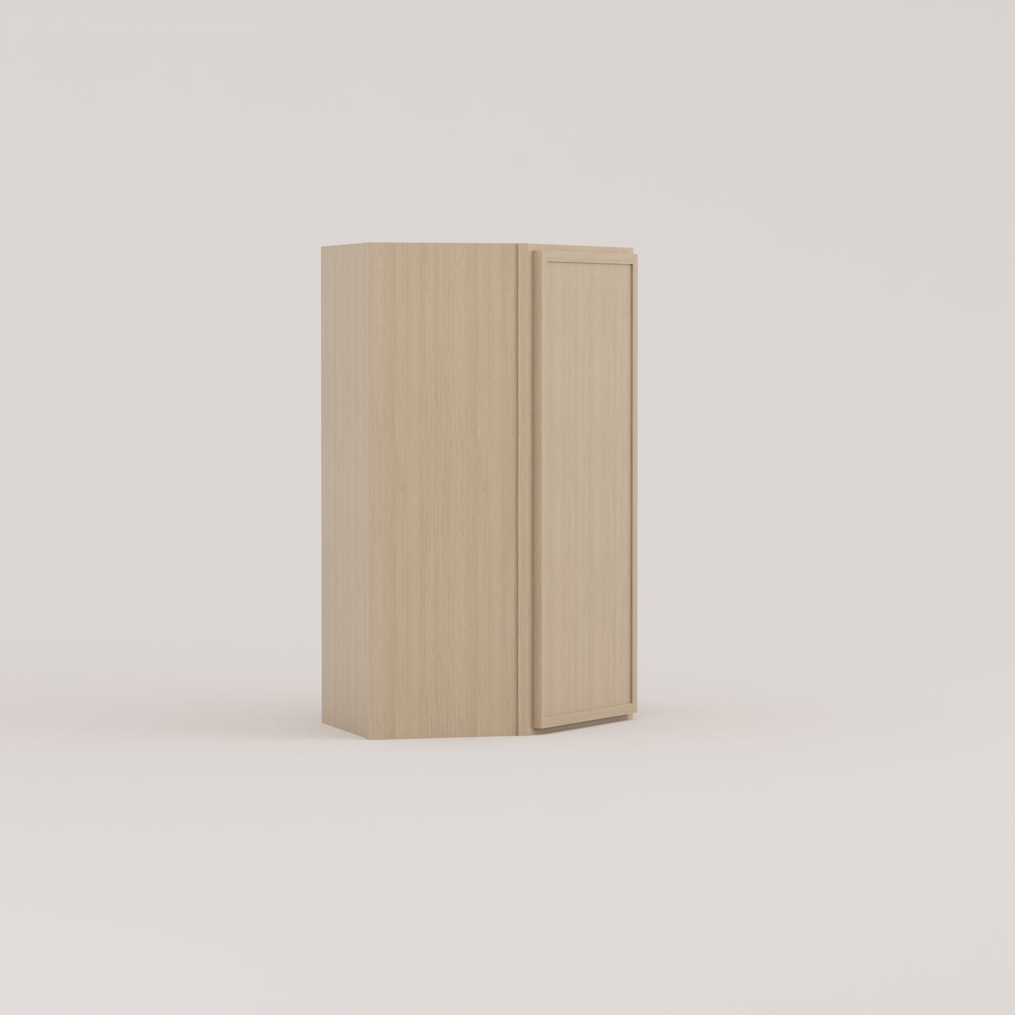 Slim Frame Shaker Diagonal Corner Wall Cabinet