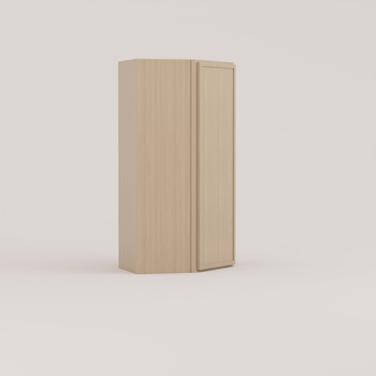 Slim Frame Shaker Diagonal Corner Wall Cabinet