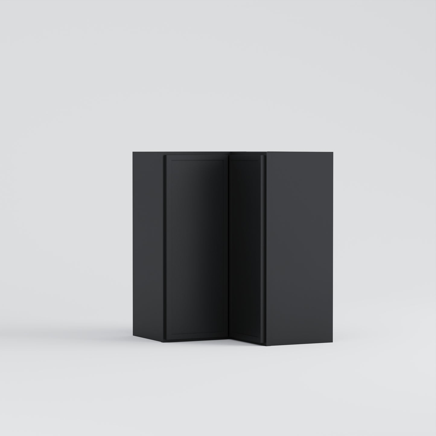 Slim Frame Shaker Easy Reach Corner Wall Cabinet black 30