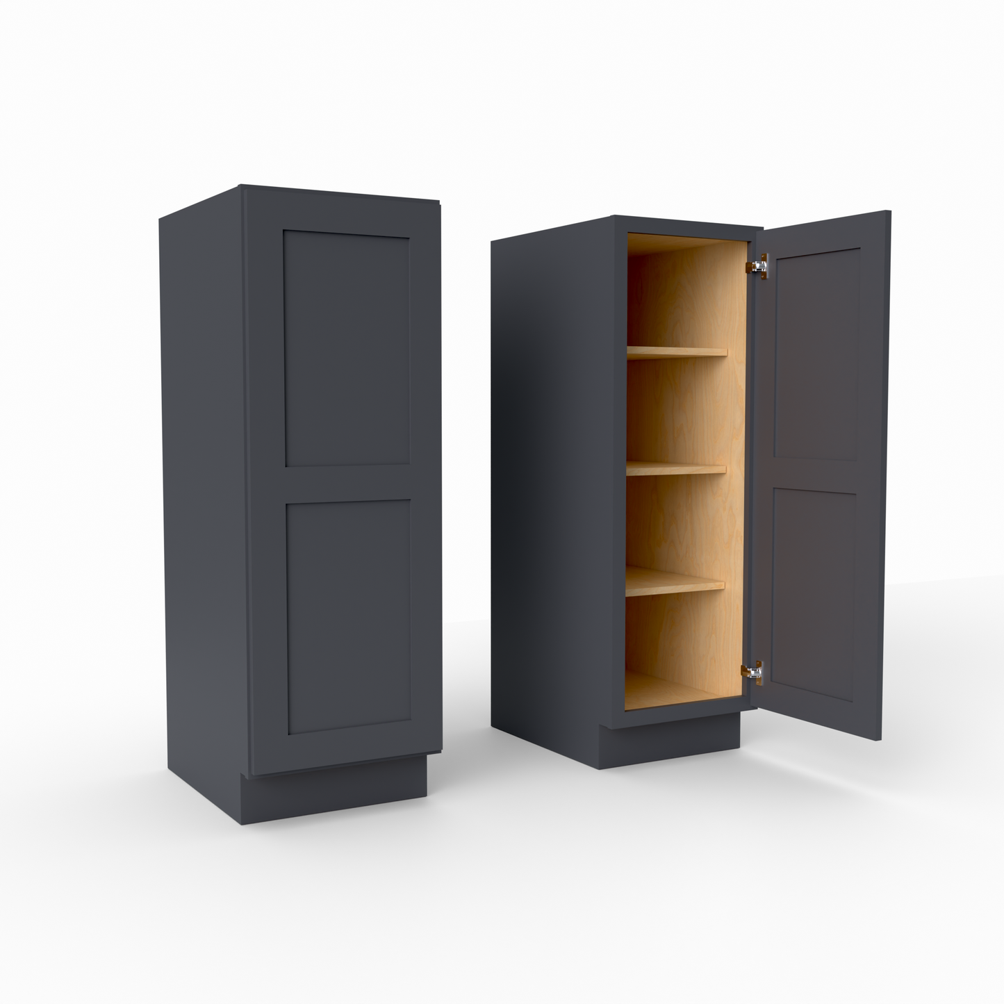 U1853 shaker pantry tall cabinet black