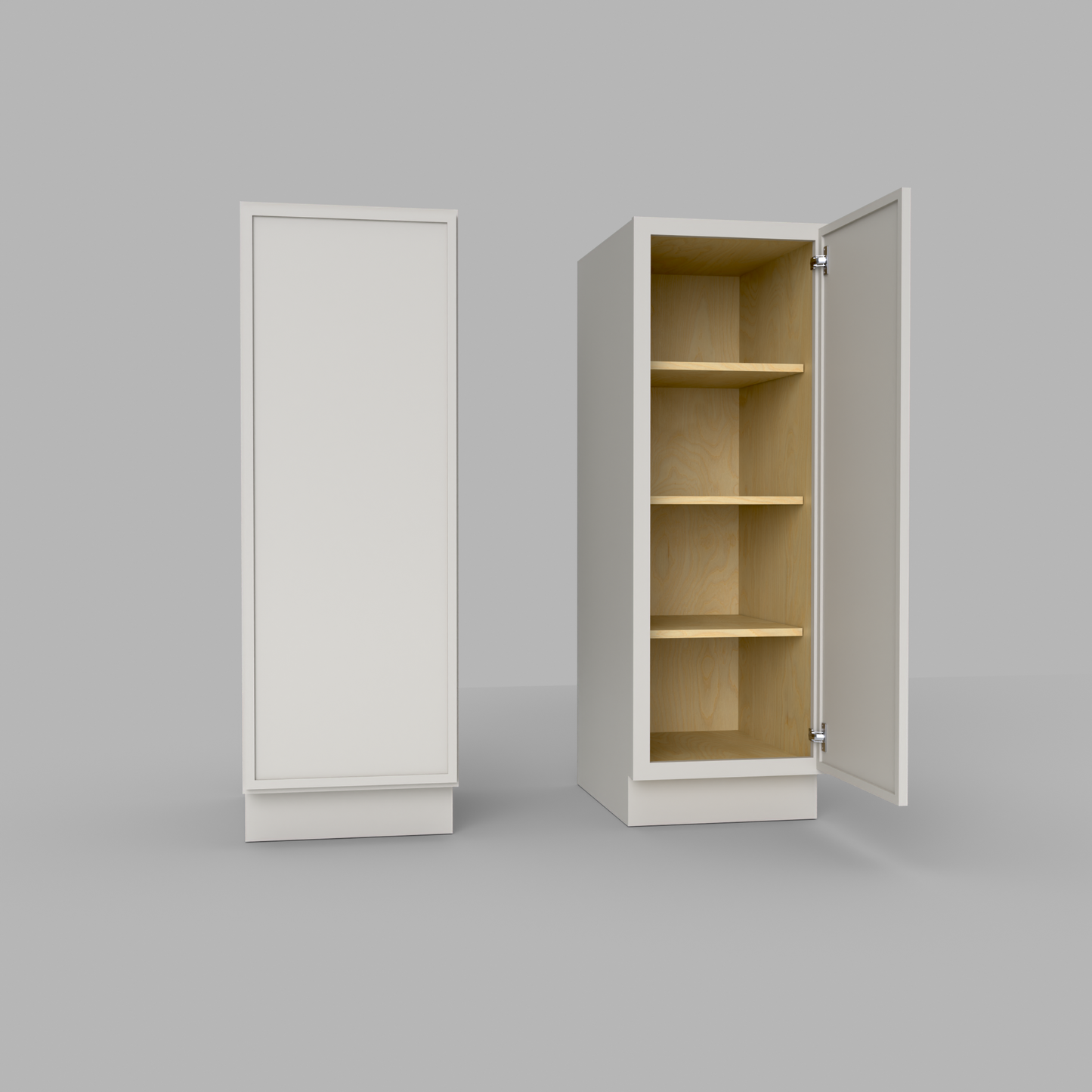 Slim Frame Shaker Half Tall Pantry Utility Cabinet 53.25" H x 24" D