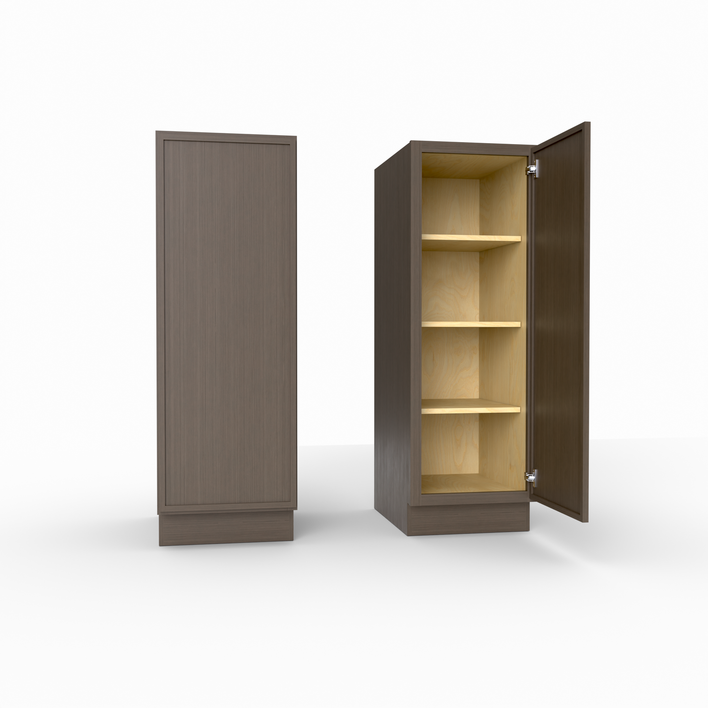 Slim Frame Shaker Half Tall Pantry Utility Cabinet 53.25" H x 24" D
