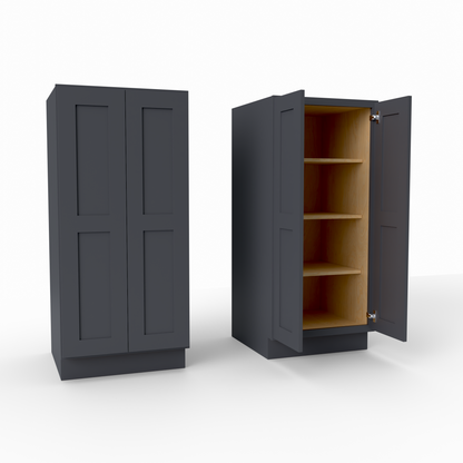 U2453 shaker pantry tall cabinet black
