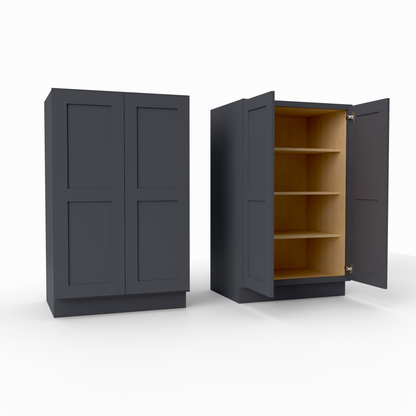 U3353 shaker pantry tall cabinet black