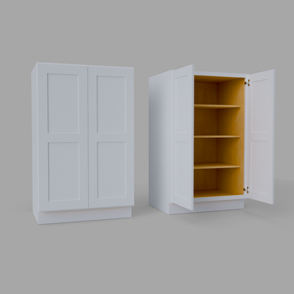 U3353 Shaker tall pantry cabinet white