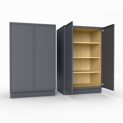 Slim Frame Shaker Half Tall Pantry Utility Cabinet 53.25" H x 24" D