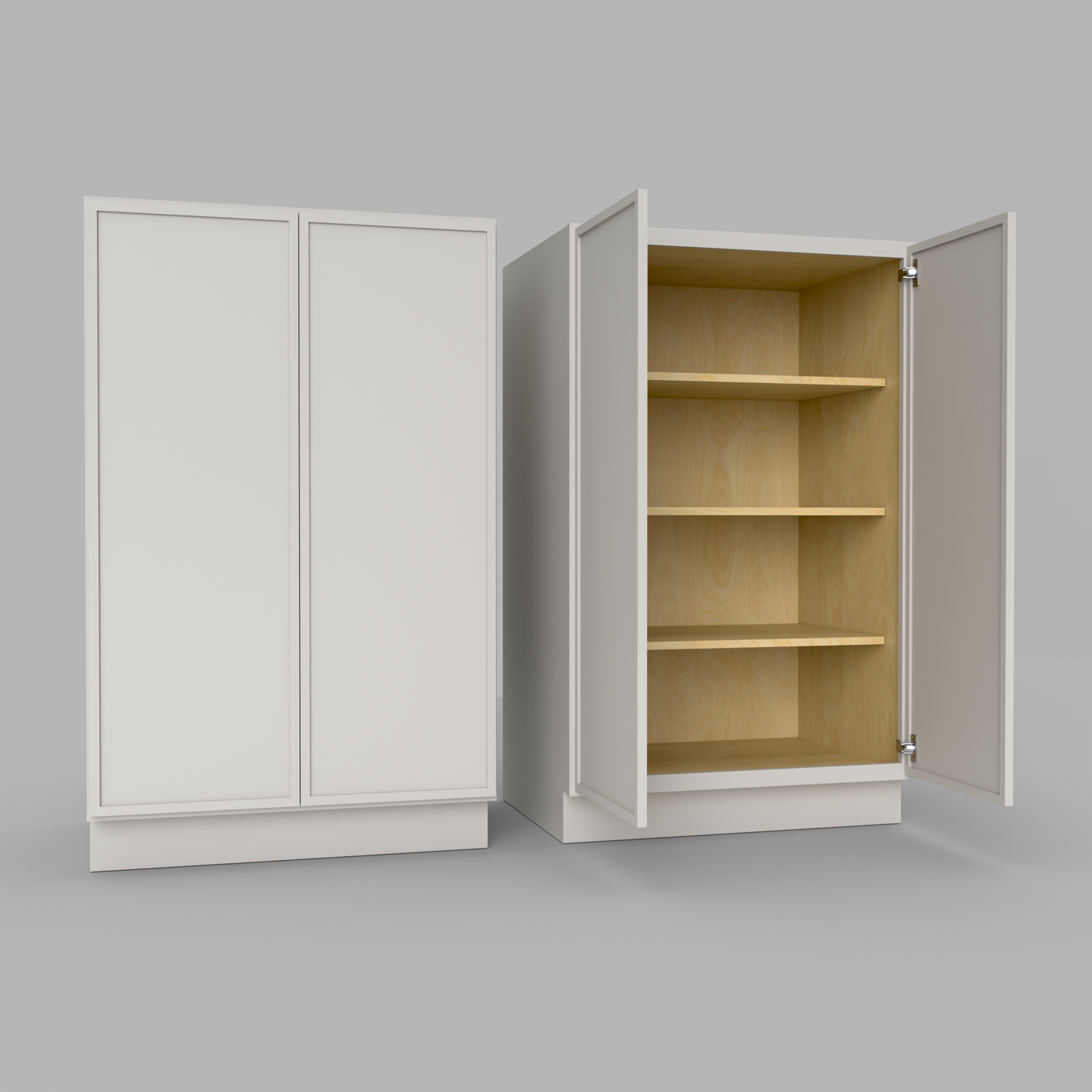 Slim Frame Shaker Half Tall Pantry Utility Cabinet 53.25" H x 24" D