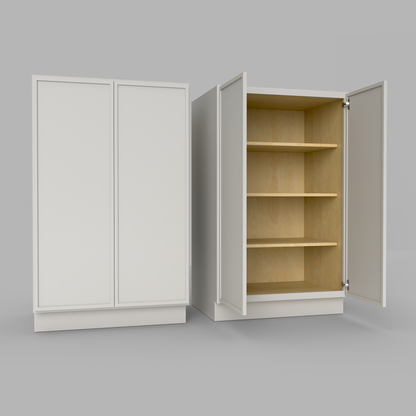 Slim Frame Shaker Half Tall Pantry Utility Cabinet 53.25" H x 24" D