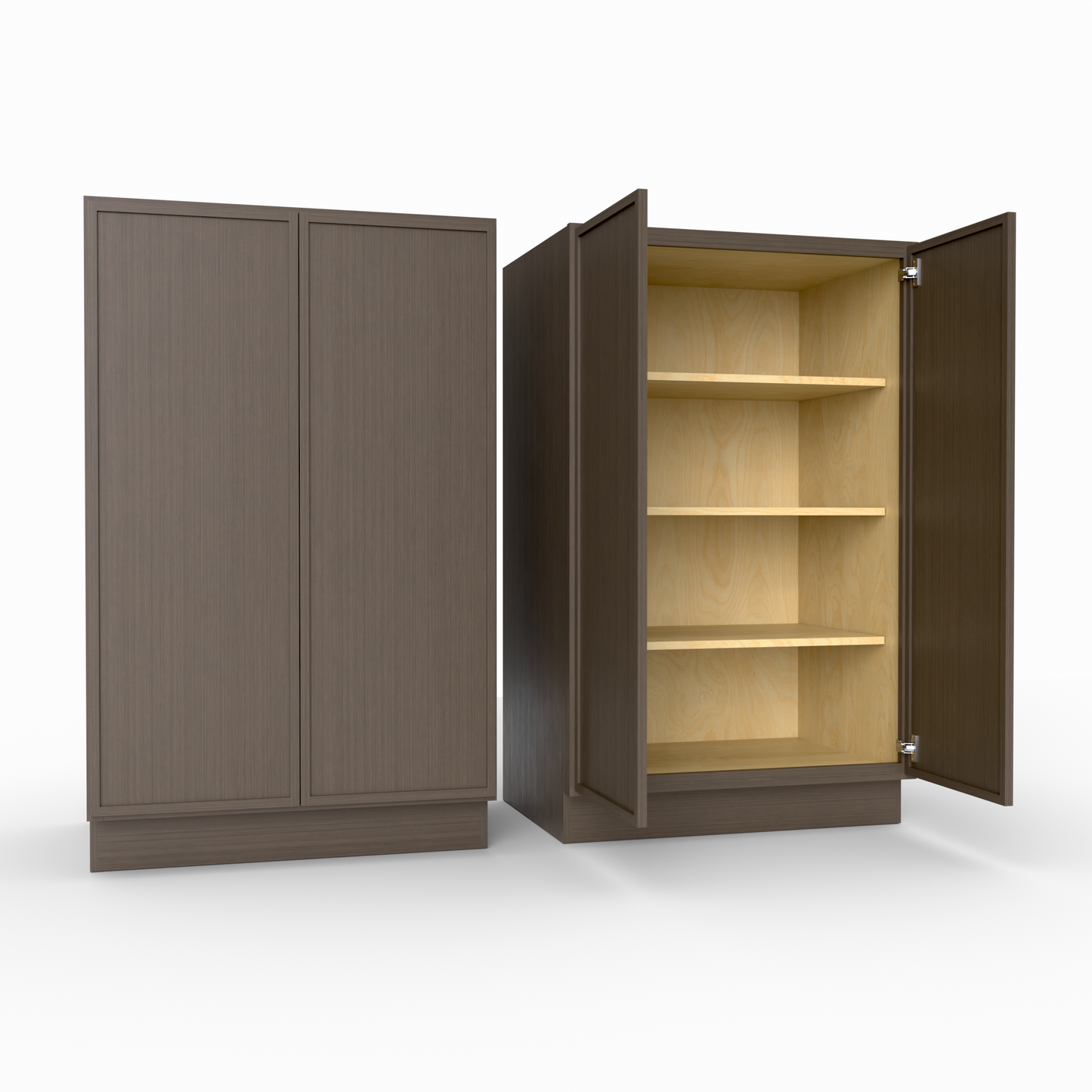 Slim Frame Shaker Half Tall Pantry Utility Cabinet 53.25" H x 24" D