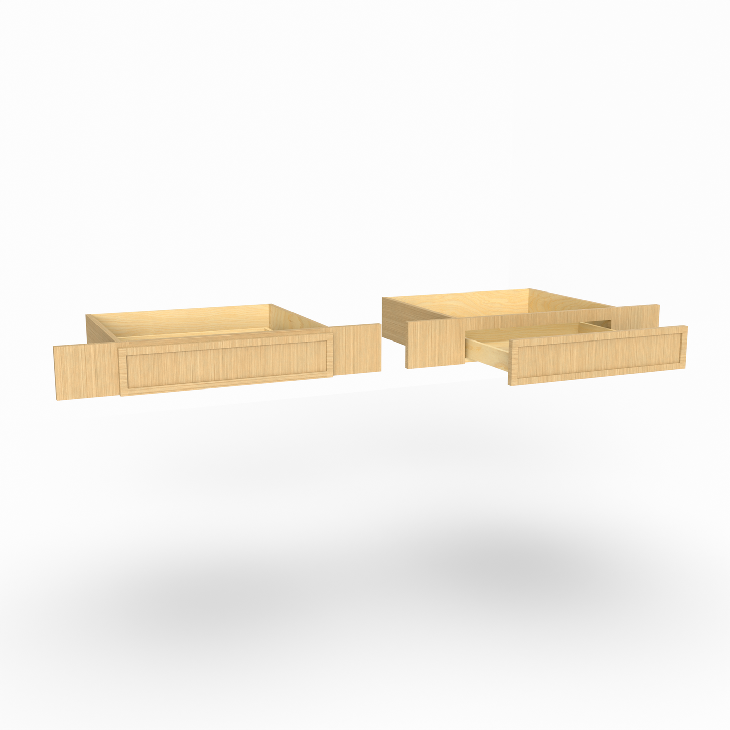 Slim Frame Shaker Vanity Knee Drawer 21" D