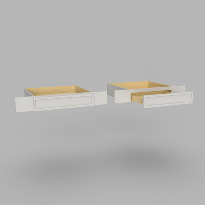 Slim Frame Shaker Vanity Knee Drawer 21" D