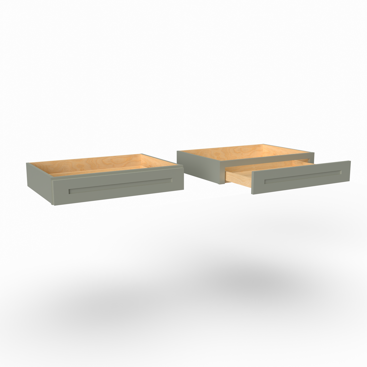 vanity knee drawer sage