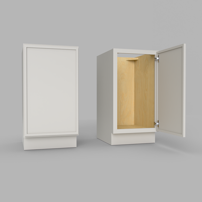 Slim Frame Shaker Vanity Sink Base Cabinet with Full Height Doors 34.5" H x 21" D