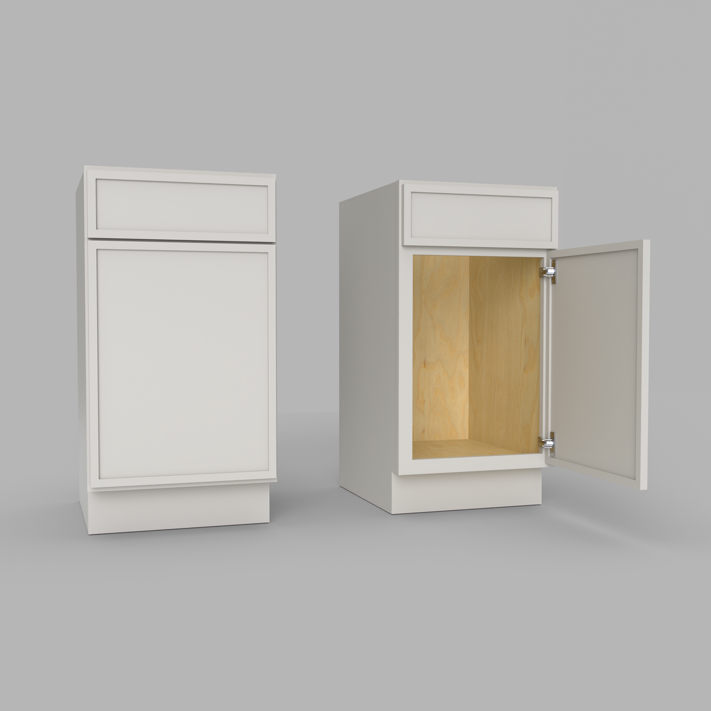 Slim Frame Shaker Vanity Sink Base Cabinet 34.5" H x 21" D