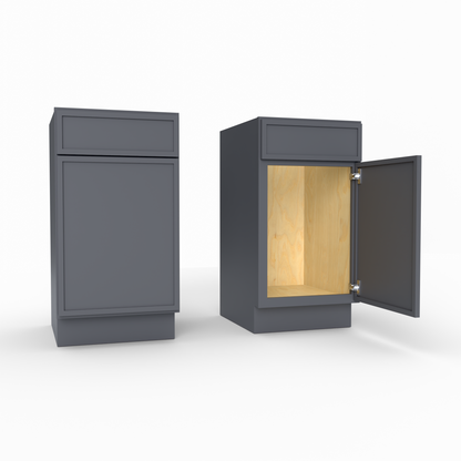 Slim Frame Shaker Vanity Sink Base Cabinet 34.5" H x 21" D