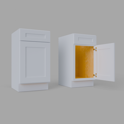 VS18 shaker vanity cabinet white