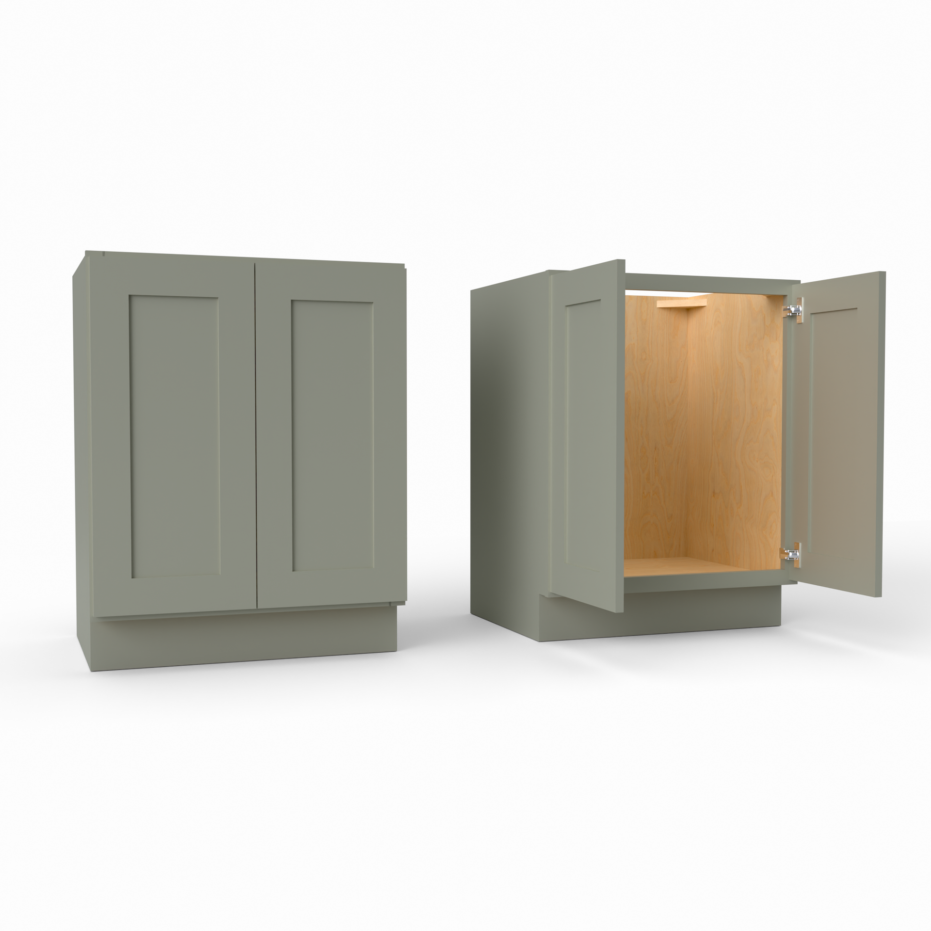 Shaker Vanity Sink Base Cabinet with Full Height Doors 34.5