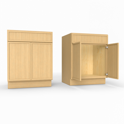 Slim Frame Shaker Vanity Sink Base Cabinet 34.5" H x 21" D