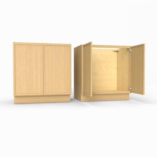 Slim Frame Shaker Vanity Sink Base Cabinet 34.5" H x 21" D